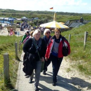 Auf zum Strand an der Oase