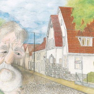 Dr. med. Walczak vor der alten Apotheke in der Hager Hauptstraße