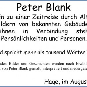 Einladung Peter Blank